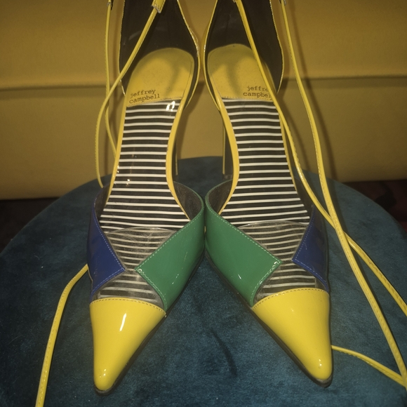 Jeffrey Campbell Shoes - Jeffrey Campbell Yellow, Green, and Blue Women's Shoes